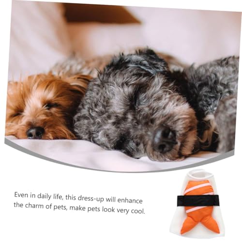 Disfraz para perro tamaño L con diseño de sushi miniatura 5