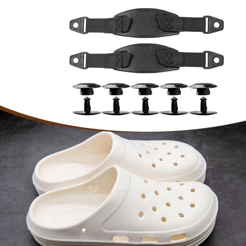 Hole Shoes Back Strap Removable EVA Shoe Ankle Belt for Clogs Slippers Slide Men 1 Pair with 5 Buckles3
