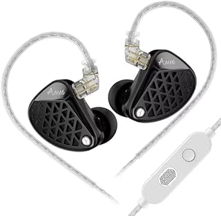 KZ AM16 in-Ear Monitor Earphones, 16-Driver Hi-Fi Wired IEMs, Balanced Tuning, Detachable OFC Silver-Plated Cable, in-line... Price In India