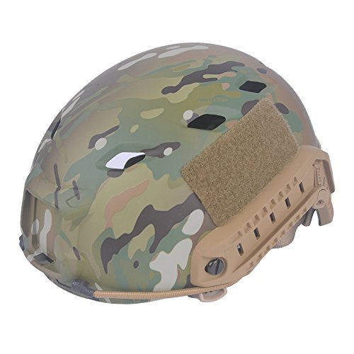 image for LOOGU Fast BJ Base Jump Tactical Helmet for Airsoft with 12-in-1 Headw