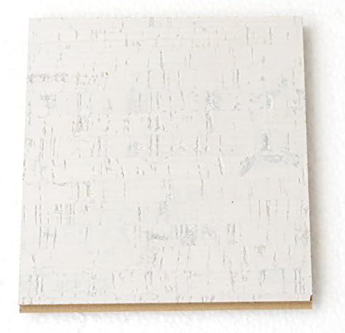 White Cork Flooring 4 Samples - Floating $ Cork Tile