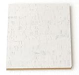 White Cork Flooring 4 Samples - Floating $ Cork Tile