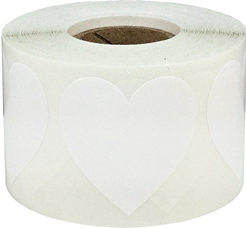 Autocollants cœur blanc adhésifs puissants pour personnalisation scrapbooking