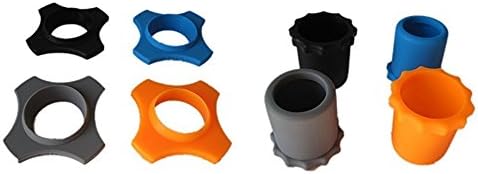 Auch 4 Sets Shakeproof Wireless Handheld Microphone Anti-Rolling Mic Protection Silicone Ring & Bottom Rod Sleeve Holder Set for KTV Device, Multi-Colored