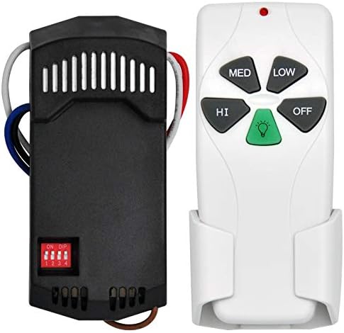 Universal Ceiling Fan Remote Control Kit Replacement for Harbor Breeze Hampton Bay Hunter, w/Light Dimmer,3-Speed, for Replace FAN28R FAN-53T 2AAZPFAN53T KUJCE9103 FAN-11T CHQ8BT7030T UC7030T Fan-HD