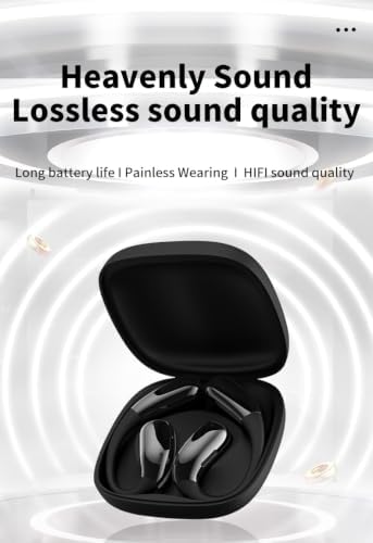 JENKRJOPV Open Ear Bluetooth 5.4 Headphones with 14.2mm Drivers