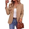 Arach&Cloz Women’s Wool Blend Sweater Blazers Business Casual Fall Cardigan