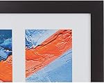 Capri Solid Wood 10-Inch by 20-Inch Langford Collage Frame Matted, Black