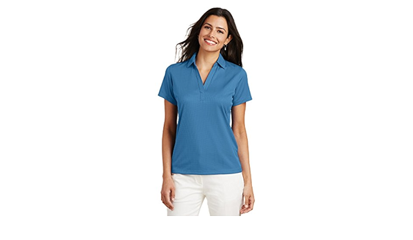 port authority ladies performance fine jacquard polo