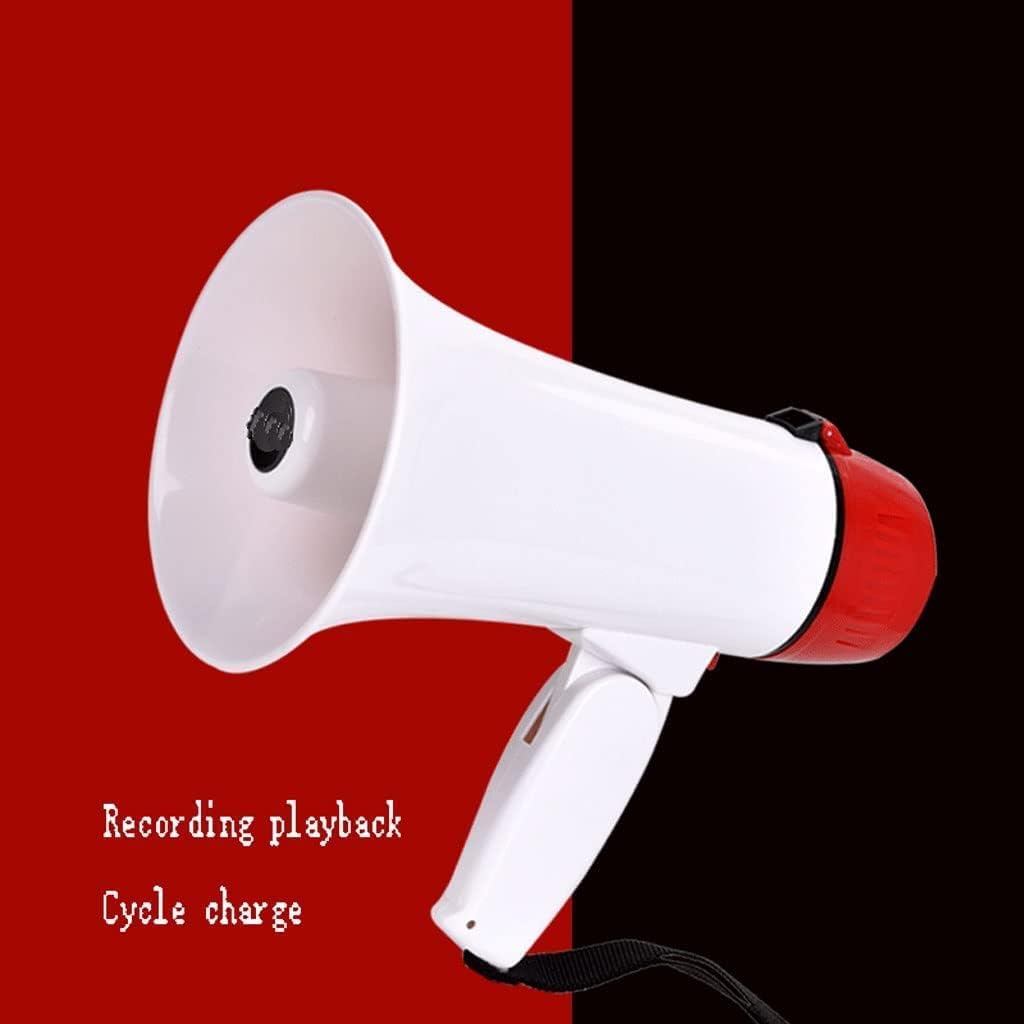 Handheld Megaphone 15W Megaphone Portable Bullhorn Speaker Built-in Siren Referee Megaphones for Outdoor Activities Coaching Amplifiers