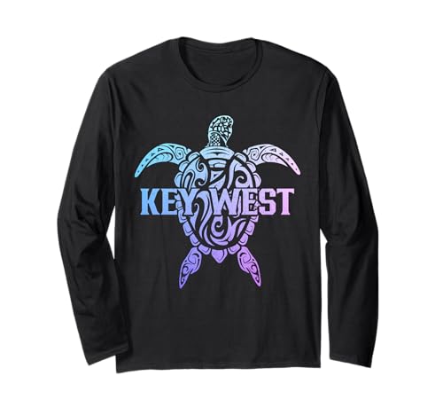 Souvenir tribale delle tartarughe marine della Florida Key West Maglia a Manica