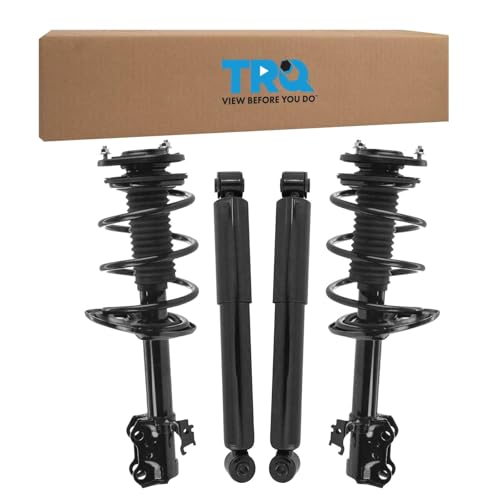 Image of TRQ Front and Rear Complete Strut Assembly & Shock Absorber Kit Complete Strut & Coil Spring Assembly Compatible with 2006-2008 Toyota RAV4