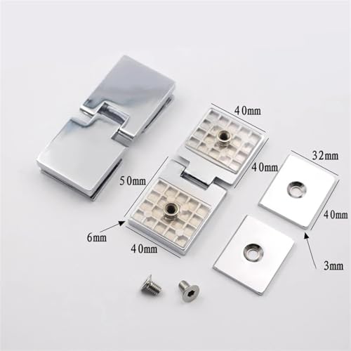 Charnière verre 5-8mm pour fixer une porte de douche sans profilé - 3