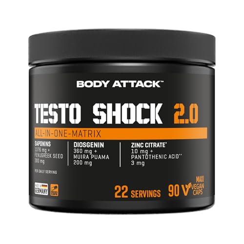 Body Attack Testo Shock 2.0, 1er Pack (1 x 96 g)