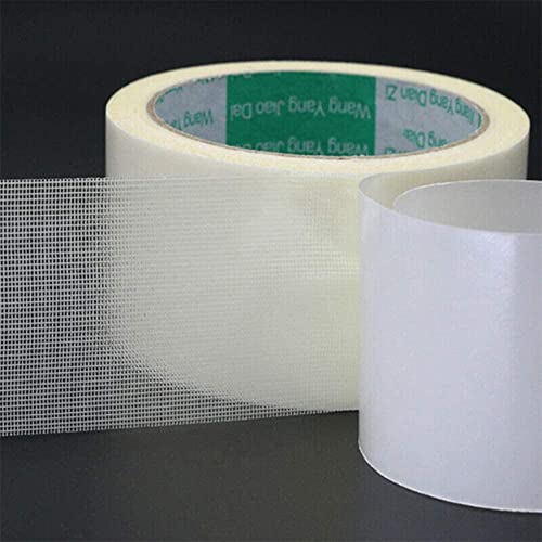 MACHSWON Doppelseitiges Teppichband 30mm x 10m Hoch Adhesive Stärke Heavy Duty Gaffer Patching Sealing Tape Weiß