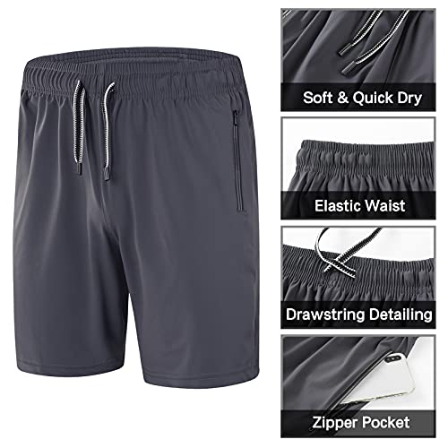 Calças esportivas masculinas cintura elástica com cordão com zíper bolso calça leve de secagem rápid