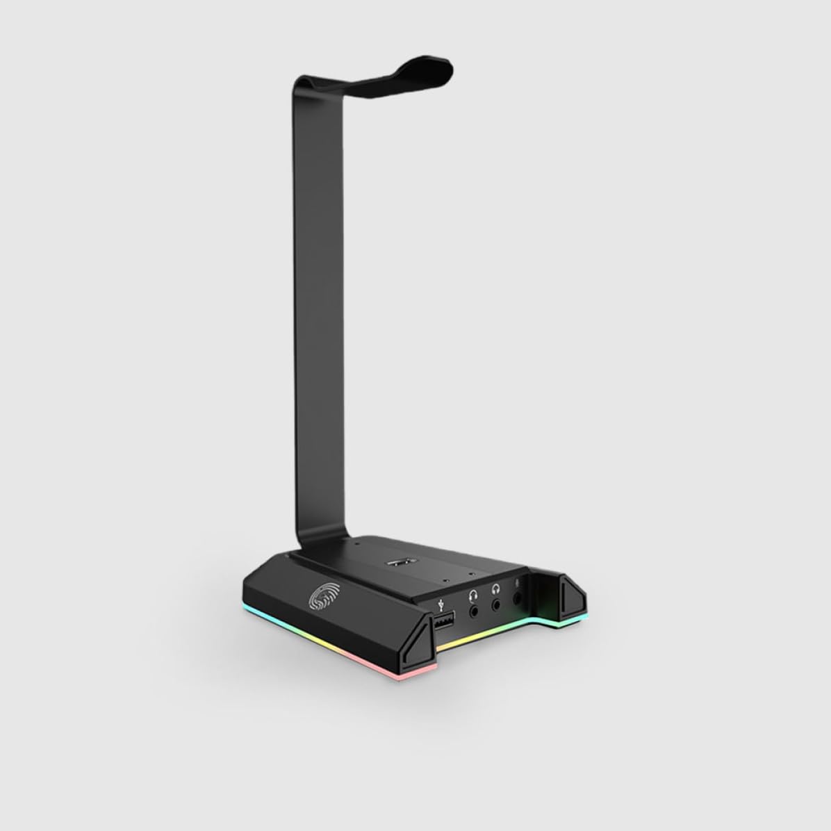 PRETYZOOM Soporte para Auriculares de Sobremesa ABS Puerto USB Negro