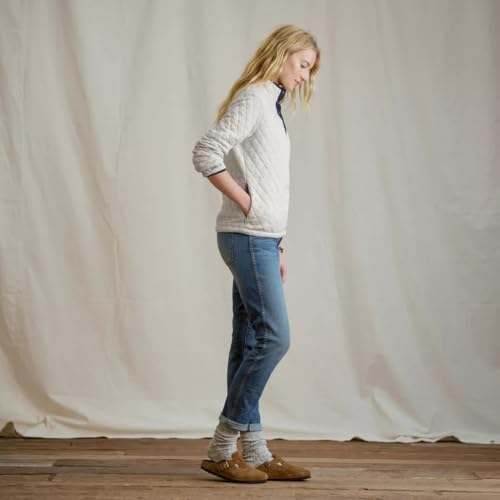 Orvis Outdoor Quilted Snap Women's Pullover Sweatshirt - Mockneck Style Sweatshirt For Women with Four-Snap Quarter Placket3