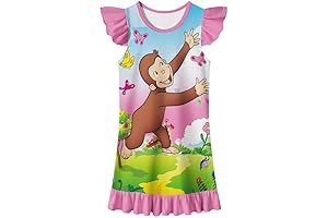 Adorable Curious George Birthday Party Dress for Little Girls