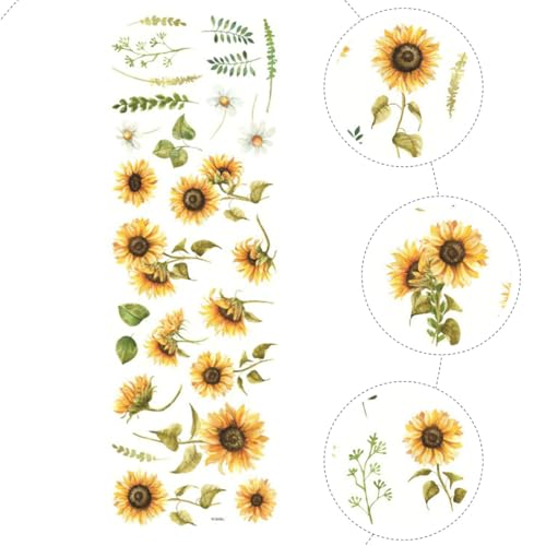 Pegatina de pared de girasol autoadhesiva para renovar paredes sin dañarlas 4