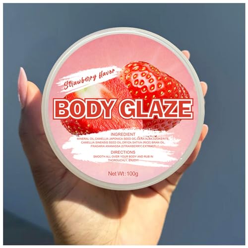 Generic Body Glaze Body Butter Donut,Body Glaze Body Butter, Body Glaze Body Butter Strawberry Shortcake, New Body Glaze, Strawberry Shortcake Body Glaze, Moisturizer for Women Skin (A)
