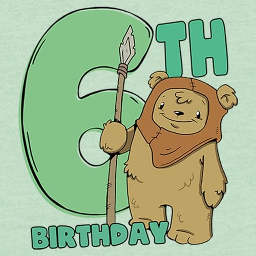 STAR WARS Girl's 6th Birthday Cute Ewok T-Shirt2