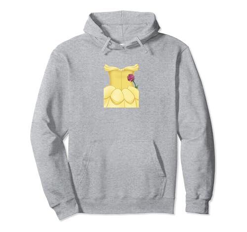 Sweat à capuche déguisement Disney Belle avec motifs robe imprimés pour Halloween