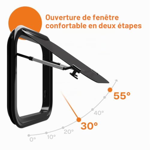 Farosun Fenêtre de Caravane 50 x 45 cm, E13, fenêtre basculante pour Camping-Car et Caravane avec moustiquaire intégrée, Protection Solaire, fenêtre latérale pour Campeur, Verre trempé de 4 mm – vue 5