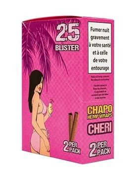 Blister 25 Paquets de Blunts, Boîte de 25 Unités (Cerise)