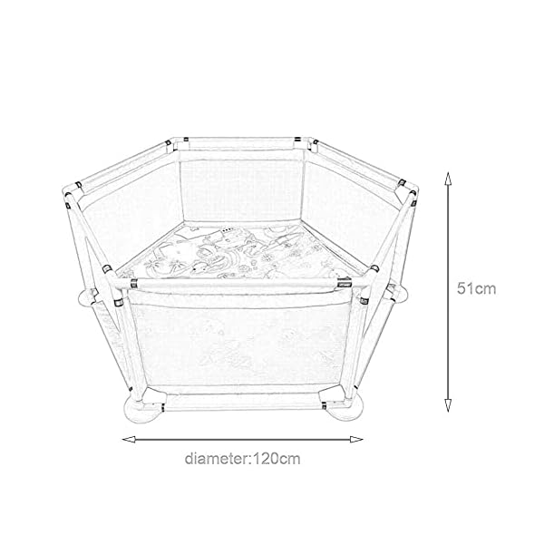 Baby playpenlarge mesh play center fence washable and portable playpen for babies and toddlermovable play yard with breathable mesh and storage bag safe and sound  urban country home decor