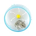 Andiker Hamster Running Wheel 5.5”, Silent Jogging Exercise Toy Hamster Cage Accessory for Drawf Hamster Golden Silk Shih Tzu Bear (Blue 14cm)