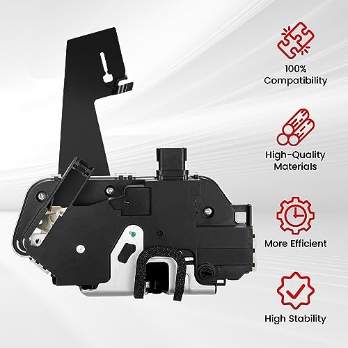 Image of SYERAL 937-653 Rear Right Passenger Side Door Latch Compatible with Ford Escape 2008-2012, Compatible with Mercury Mariner 2008-2011, Power Door Lock Actuator w /Latch Assembly
