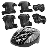 TOYANDONA Scooter Helm mit Ellbogen und Handprotektoren Schutzausrüstung...