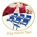 Hohopeti 13pcs Mini Classroom Furniture Set for Dollhouse Desk Chairs and Blackboard Ideal for Dollhouse School Playset and Diorama Supplies Miniature School Accessories
