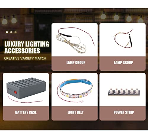 General Jim's Coffee House Modern Architecture Building Blocks Two Level Modular Moc Bricks Toy Building Set With Light Effects Great Modular Build For Teens And Adults #TOP7