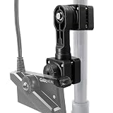 WINDFRD 0 Degree Transducer Pole Mount, Trolling Motor Shaft Bracket, Compatible with Garmin LiveScope Plus LVS34, Fits 1.1'-1.38' Poles, Replaces 010-13228-03