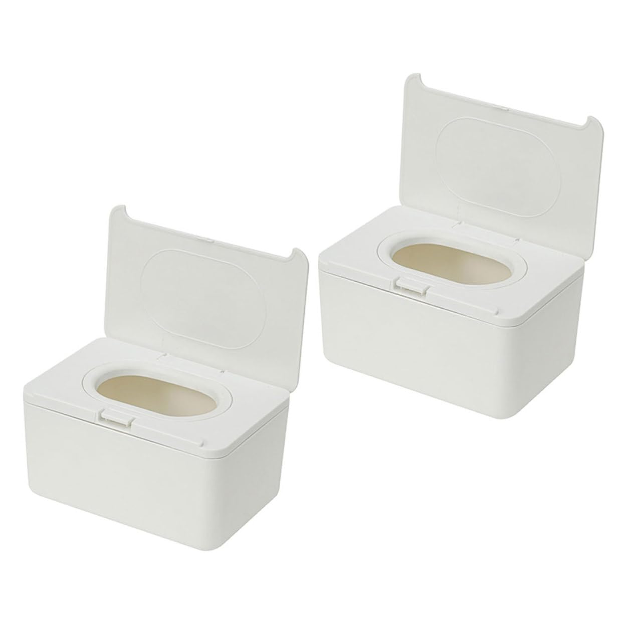 2 piezas Dispensador de Toallitas Húmedas para Caja Sellada Reutilizable para Toallitas Secas y Húmedas Diseño Portátil y Moderno para Baño y Hogar Almacenamiento Multifuncional