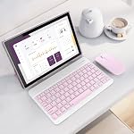 Android 15 Comprimé,10 comprimés de pouce, 20GB128GB ROM, 6000mAh Batterie, caméra double 2+8MP 10.1" IPS HD Touchez l'onglet écran. (Pink)