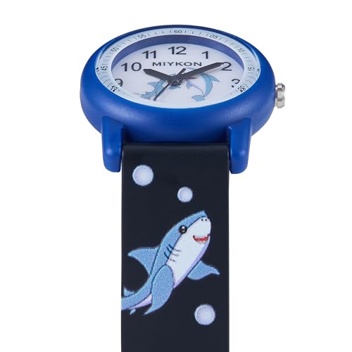 Miykon Kids Watches for Boys and Girls - Educational Time-Telling Gift for Kids Aged 3-15, Toddlers, Preschoolers, and School-Aged Children - Easy to Read Analog Watch, Soft Resin Band, Japanese Quartz, 100M Water Resistant3
