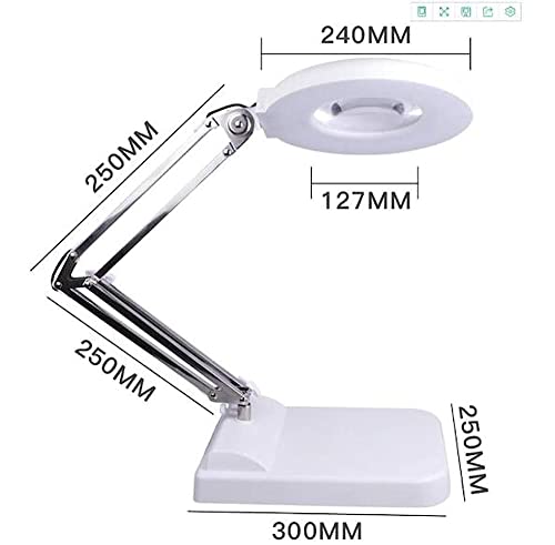 Lampe loupe de bureau CRODY LED avec support réglable - 3