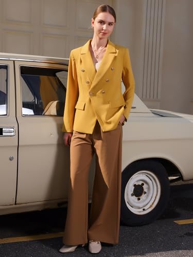 Women's Casual Suit Spring Office Double Breasted Blazer2