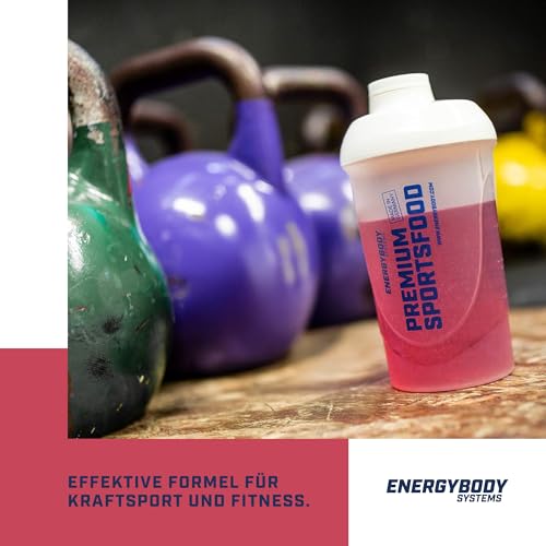 Foto von Energybody® 100% Anabol Aminosäuren Komplex Hochdosiert Flüssig - 30x25ml Ampullen - Amino Liquid für den Muskelaufbau mit 19 essentiellen EAAs, BCAAs & Vitaminen - Schwarze Johannisbeere