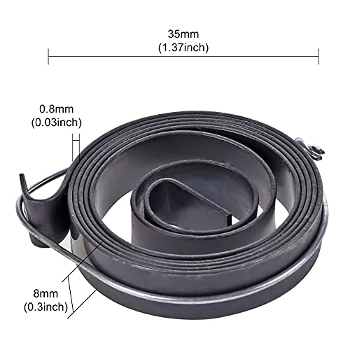 Ressorts hélicoïdaux pour perceuse 7,6 m de long 35x8x0,8 mm