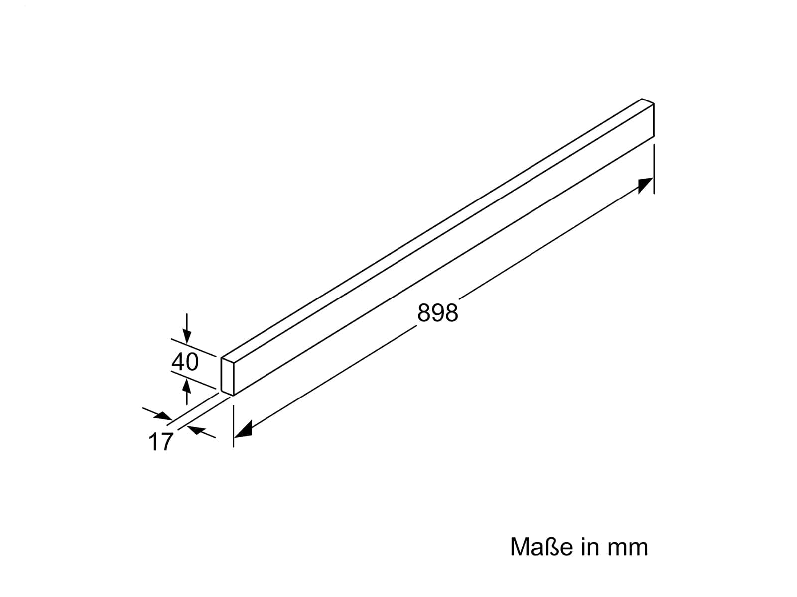 Siemens Griffleiste Edelstahl