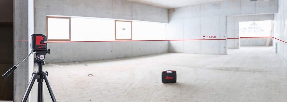 Leica Lino L2s – livella laser a linee incrociate con innovativo adattatore magnetico (fascio laser rosso, portata di lavoro: 25 m)
