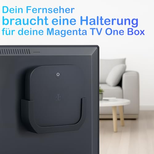 Wandhalterung für Magenta TV One Gen 2 (2024) – Passgenaue Halterung für Telekom TV Box – Wandmontage Set mit Schrauben und Klebepad – Stabil & unauffällig – Bild 4