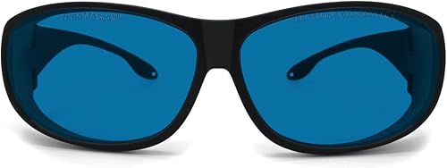 Miniatura 1 de Gafas de seguridad FreeMascot Professional OD 6+ 190nm-380nm  600nm-700nm longitud de onda violetarojo láser