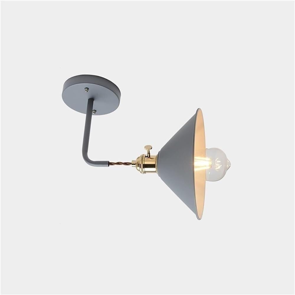 Przemysłowa lampa ścienna w stylu vintage z łabędzią szyją, zielony metalowy klosz, mosiężna lampa Aent E26/E27 do sypialni, kuchni, przedpokoju, oświetlenie do czytania
