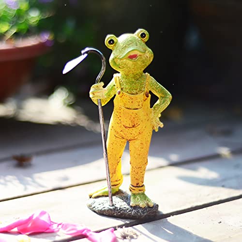 Artisanat résine grenouille statue décorative maison haute finition