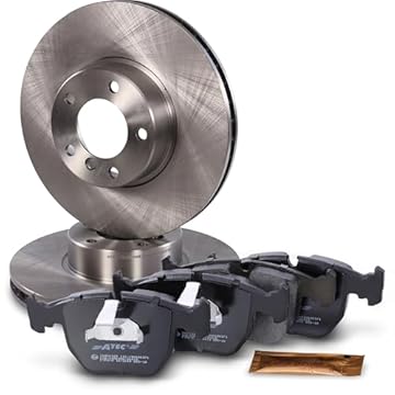 BESTPRICE Set freni asse anteriore incl. dischi freno ventilati Ø 324 mm + pastiglie freno anteriori, compatibile con BMW Serie 5 (E39), 5 Touring (E39)